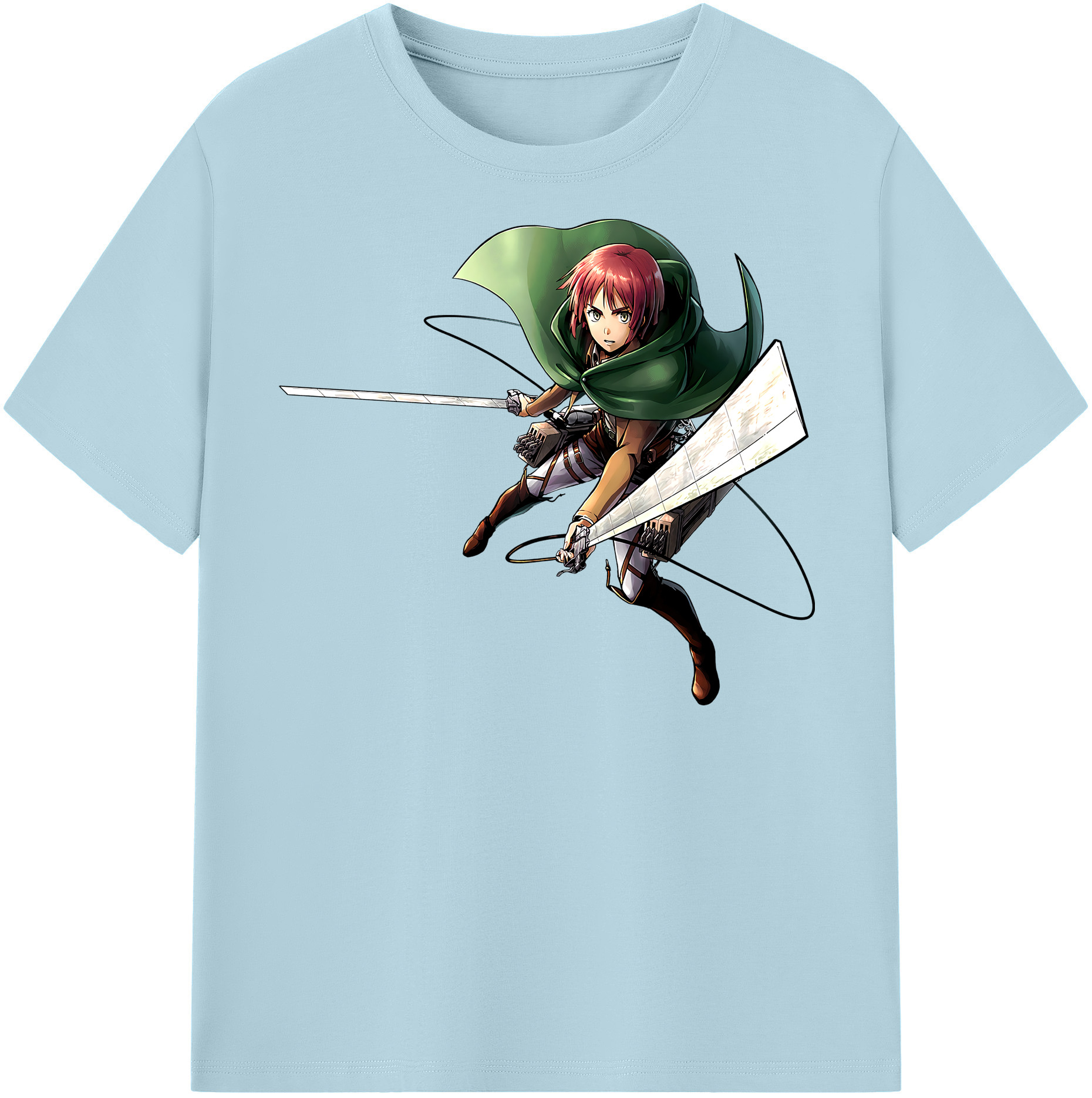 （画像用） 進撃の巨人 Attack on Titan 綿100％半袖Tシャツ（フロントプリント）